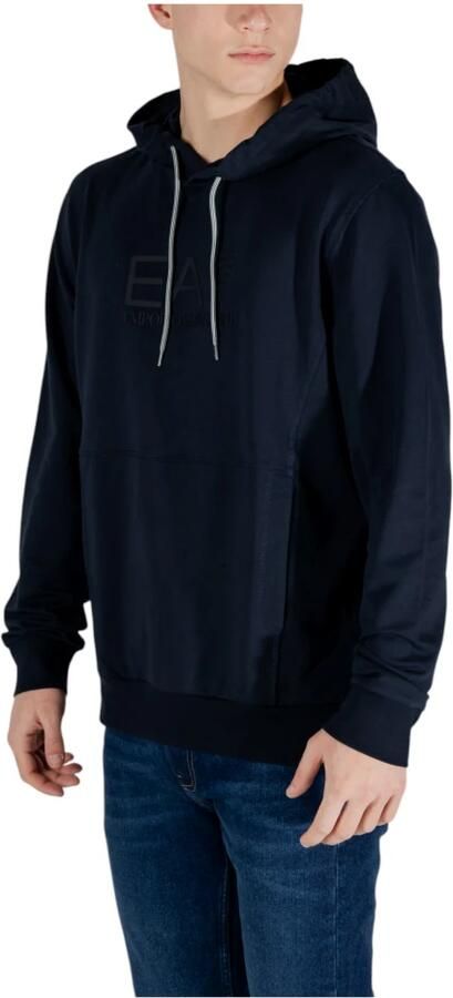 Emporio Armani EA7 Katoenen Capshirt Sweatshirt Lente Zomer Collectie Blue Heren - Foto 2