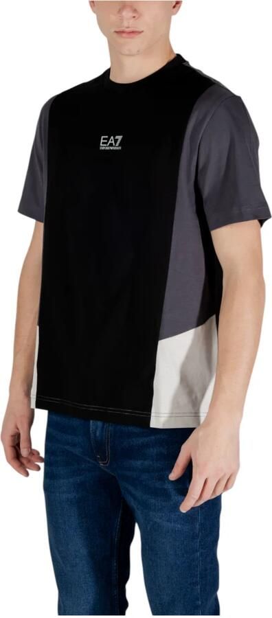 Emporio Armani EA7 Multicolor katoenen T-shirt met korte mouwen Multicolor Heren - Foto 4