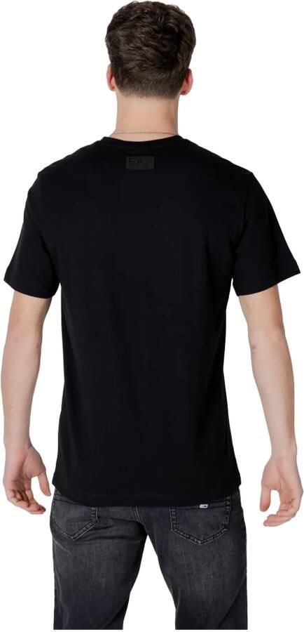 Emporio Armani EA7 Katoenen T-shirt korte mouwen lente zomer Black Heren - Foto 2