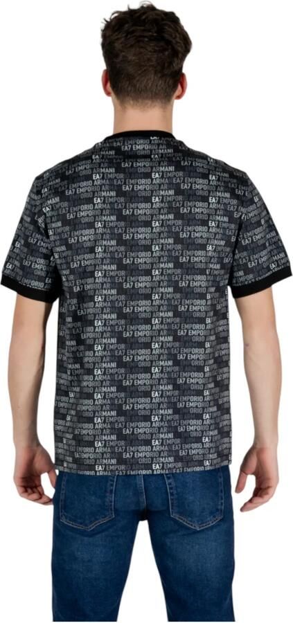 Emporio Armani EA7 Katoenen T-shirt met korte mouwen Lente Zomer collectie Black Heren - Foto 2