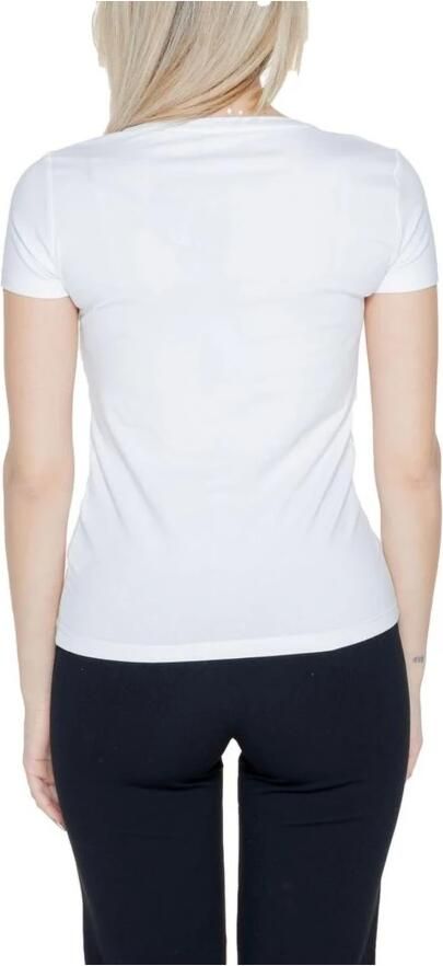 Emporio Armani EA7 Katoenmix Stretch T-shirt Damescollectie White Dames - Foto 2