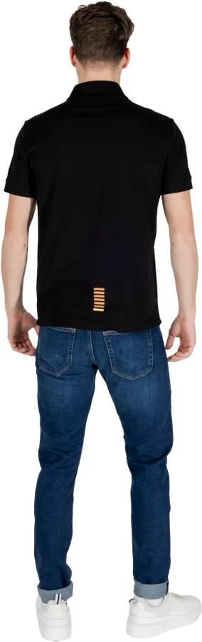 Emporio Armani EA7 Zwarte Katoenen Poloshirt Lente Zomer Black Heren - Foto 7