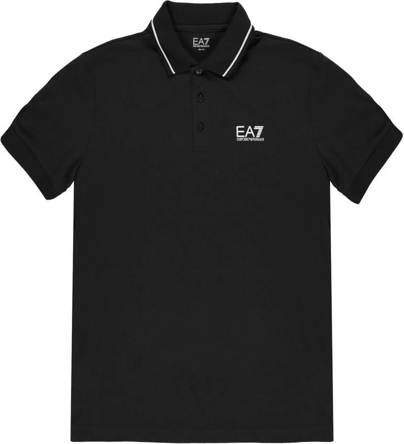 Emporio Armani EA7 Polo Shirt Korte Mouw Poloshirt met logo en versiering