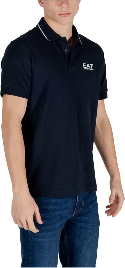 Emporio Armani EA7 Polo Shirt Korte Mouw Poloshirt met logo en versiering - Foto 3