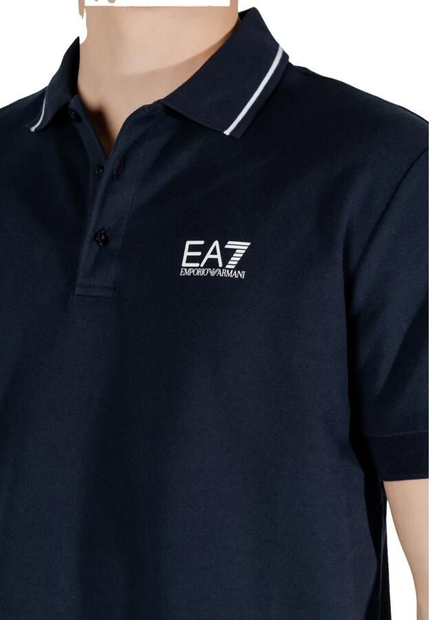 Emporio Armani EA7 Polo Shirt Korte Mouw Poloshirt met logo en versiering