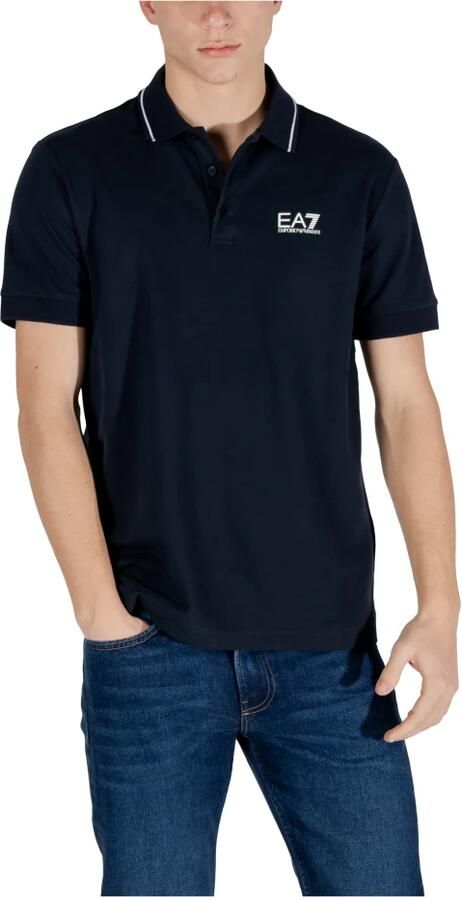 Emporio Armani EA7 Polo Shirt Korte Mouw Poloshirt met logo en versiering - Foto 2