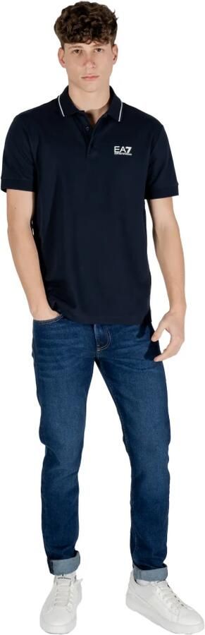 Emporio Armani EA7 Polo Shirt Korte Mouw Poloshirt met logo en versiering - Foto 6