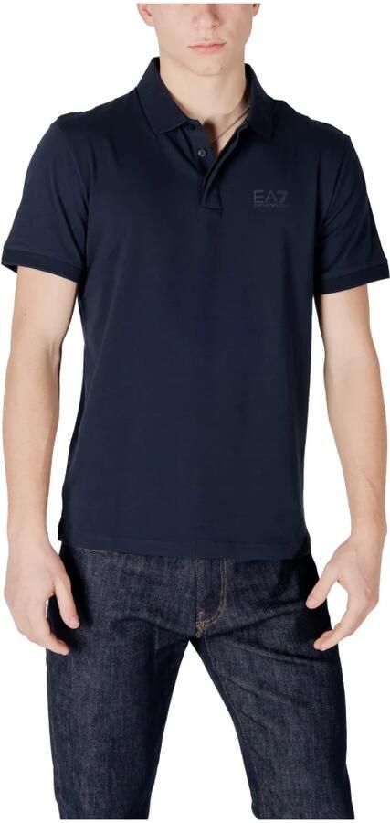 Emporio Armani EA7 Korte Mouw Polo Lente Zomer Collectie Blue Heren