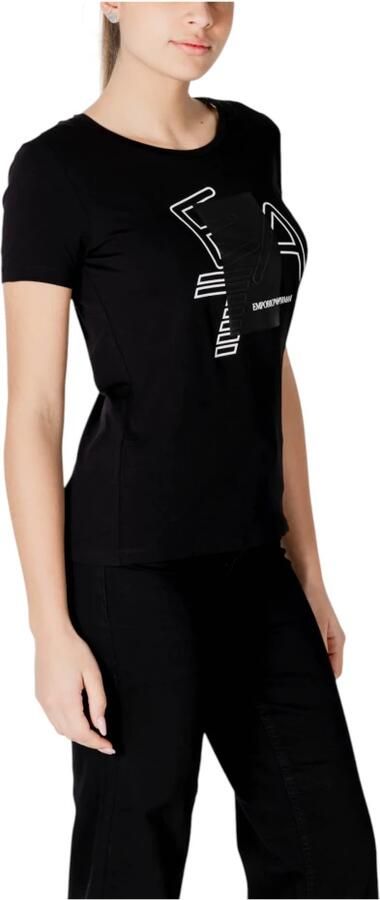 Emporio Armani EA7 Korte Mouw T-shirt Lente Zomer Collectie Black Dames - Foto 2