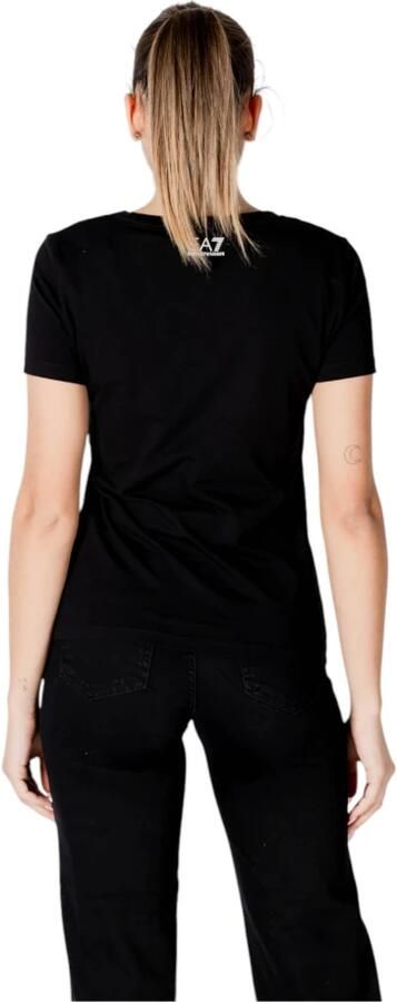 Emporio Armani EA7 Korte Mouw T-shirt Lente Zomer Collectie Black Dames - Foto 3