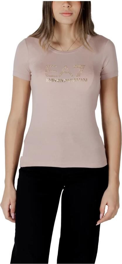 Emporio Armani EA7 Korte T-shirt voor vrouwen Pink Dames - Foto 4