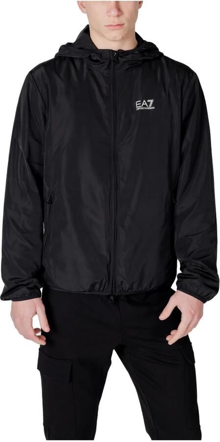 Emporio Armani EA7 Lente Zomer Heren Polyester Jassen Collectie Black Heren - Foto 4