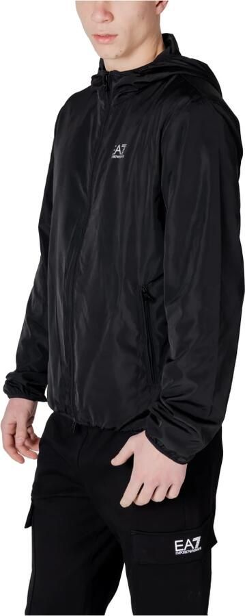 Emporio Armani EA7 Lente Zomer Heren Polyester Jassen Collectie Black Heren - Foto 3
