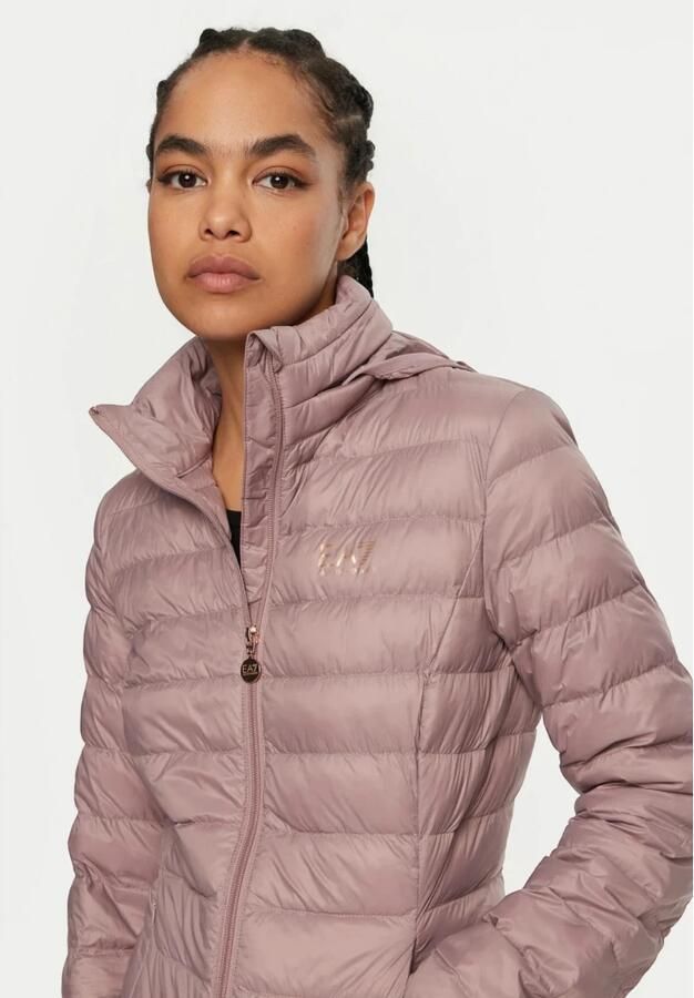 Emporio Armani EA7 Lichtgewicht Gewatteerde Jas Toadstool Kleur Pink Dames - Foto 2