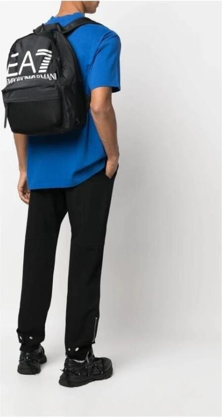Emporio Ar i EA7 Stedelijke Rugzak met Verstelbare Banden Black - Foto 3