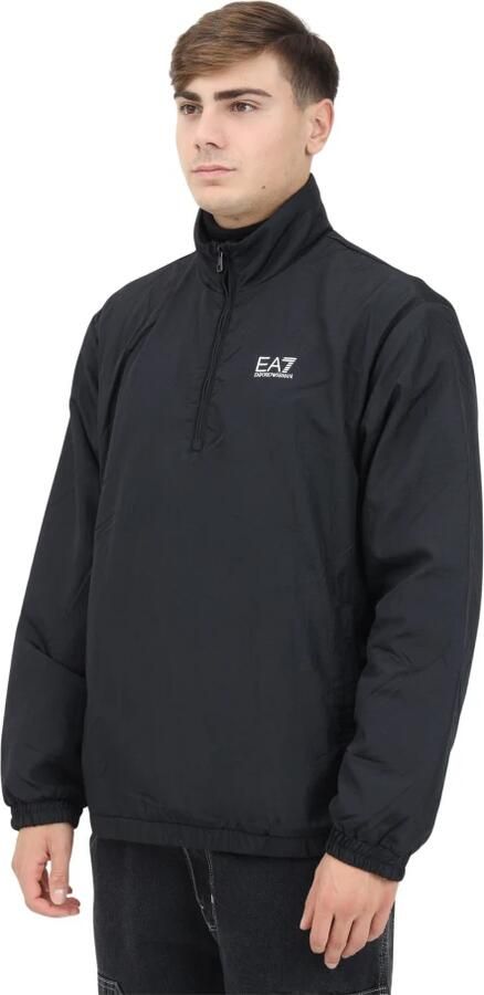 Emporio Armani EA7 Minimalistische Sportieve Zwarte Gewatteerde Jas Black Heren - Foto 3