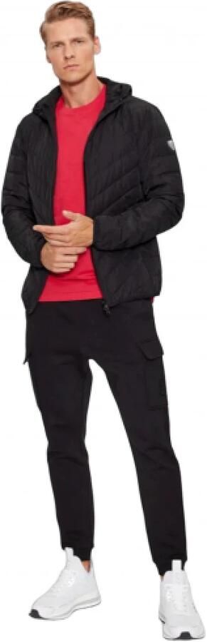 Emporio Armani EA7 Zwarte Opvouwbare Ganzendons Buitenkleding Black Heren - Foto 13