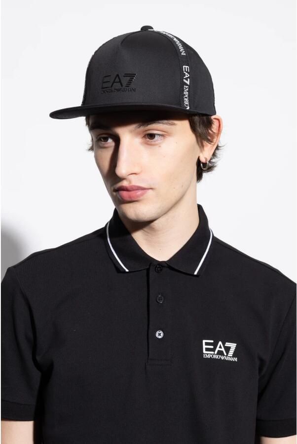 EA7 Emporio Armani Training Logo Tape Cap Black- Dames Black - Foto 3