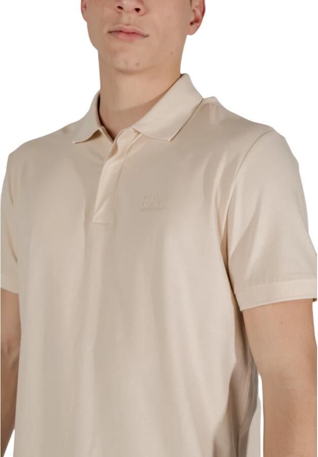 Emporio Armani EA7 Polo Korte Mouw Lente Zomer Collectie Beige Heren