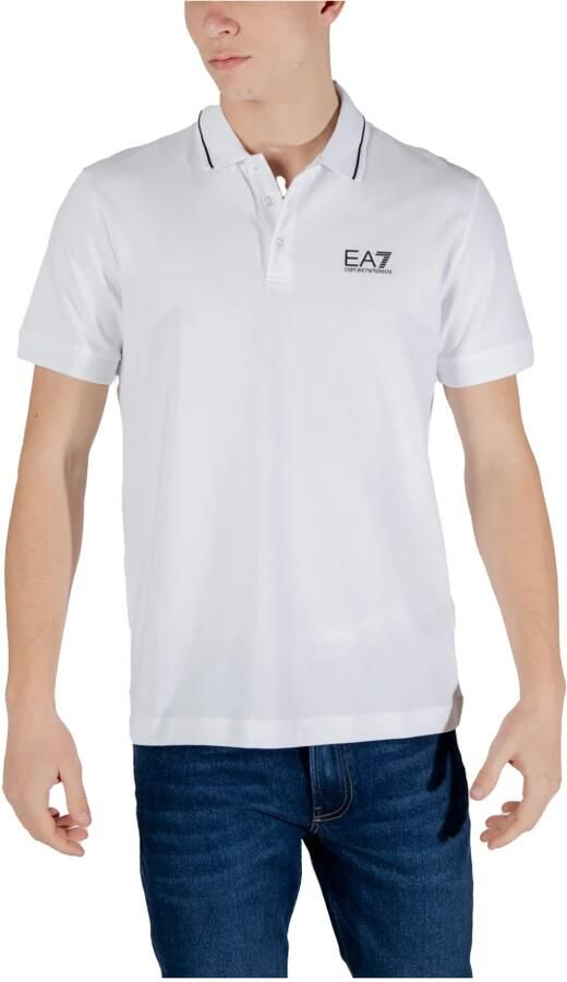 EA7 Emporio Armani Slim fit poloshirt met labelprint model 'TRAIN CORE' - Foto 6