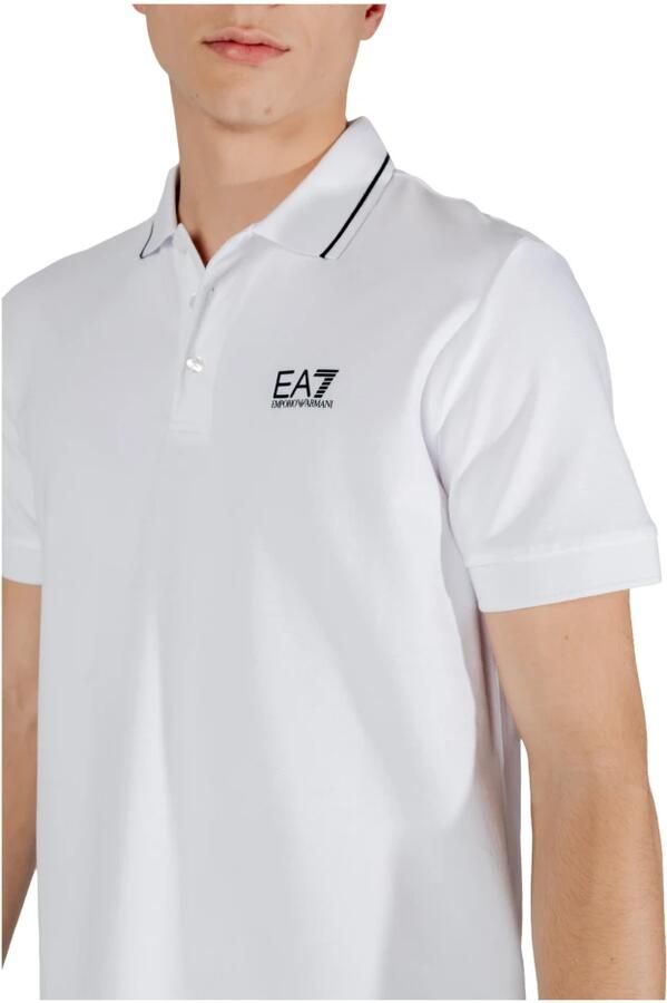EA7 Emporio Armani Slim fit poloshirt met labelprint model 'TRAIN CORE' - Foto 5
