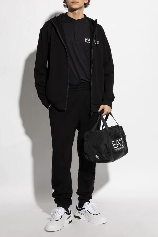 Emporio Armani EA7 T-shirt Korte Mouw Ventus 7 Logo T-shirt met knopen - Foto 2