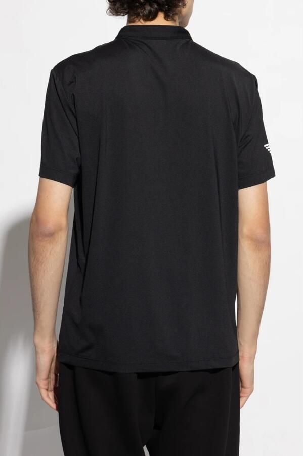 Emporio Armani EA7 T-shirt Korte Mouw Ventus 7 Logo T-shirt met knopen - Foto 4