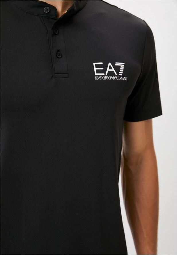 Emporio Armani EA7 T-shirt Korte Mouw Ventus 7 Logo T-shirt met knopen - Foto 2