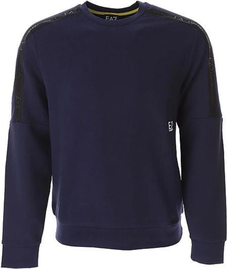 Emporio Armani EA7 Veelzijdige en Comfortabele Blauwe Trui Blue Heren