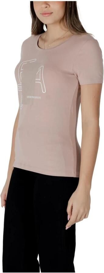 Emporio Armani EA7 Korte Mouw T-shirt Lente Zomer Collectie Pink Dames - Foto 2