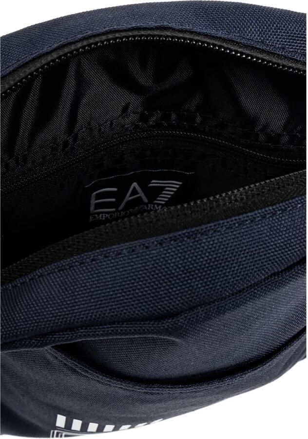 Emporio Armani EA7 Blauwe Kleine Core Pouch Tas met Verstelbare Band Blauw Heren - Foto 4