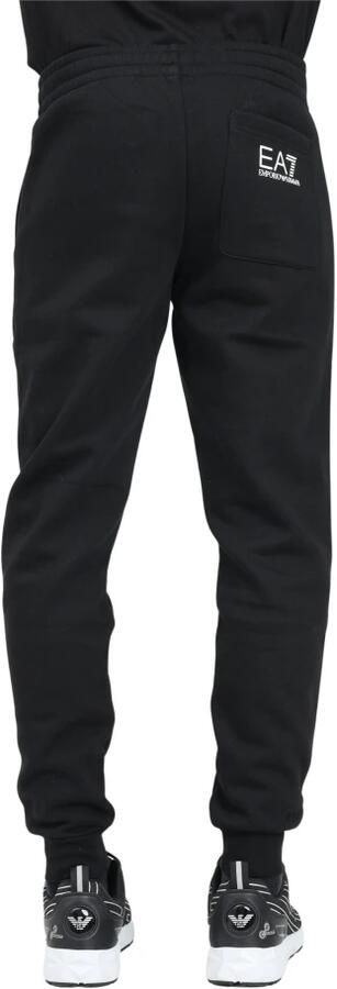 Emporio Armani EA7 Zwarte EA7 Broek met Verticaal Logo Black Heren - Foto 4