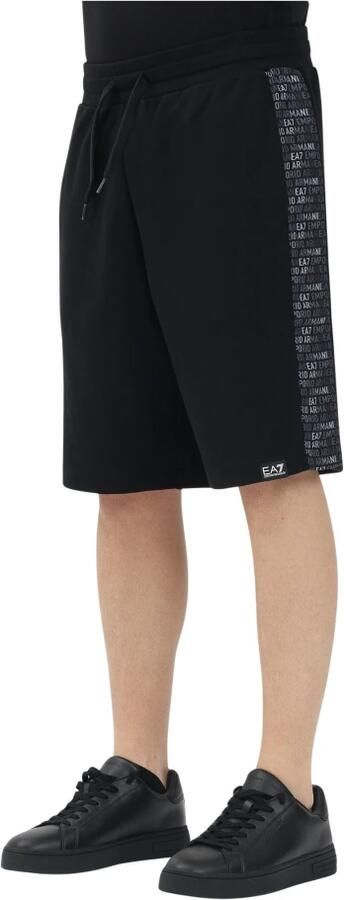 Emporio Armani EA7 Sportieve Zwarte Shorts Lente Zomer Black Heren - Foto 3