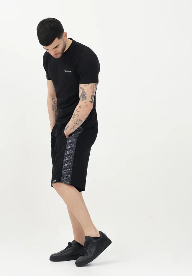 Emporio Armani EA7 Sportieve Zwarte Shorts Lente Zomer Black Heren