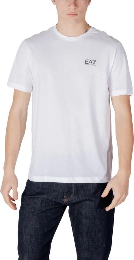 Emporio Armani EA7 Stijlvol bedrukt T-shirt voor de zomer White Heren - Foto 3