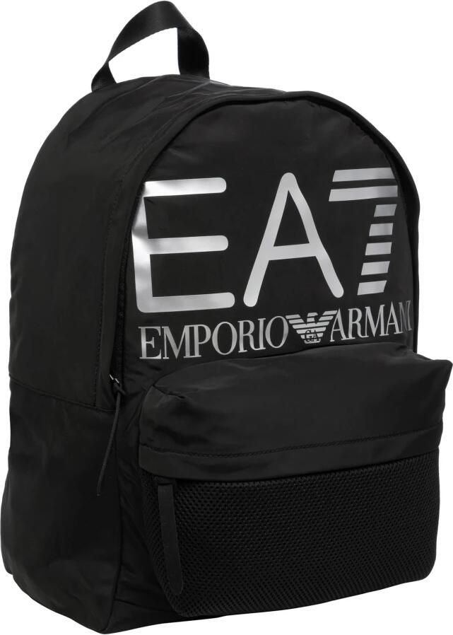 Emporio Ar i EA7 Stijlvolle Ritssluiting Multipocket Rugzak Black - Foto 3