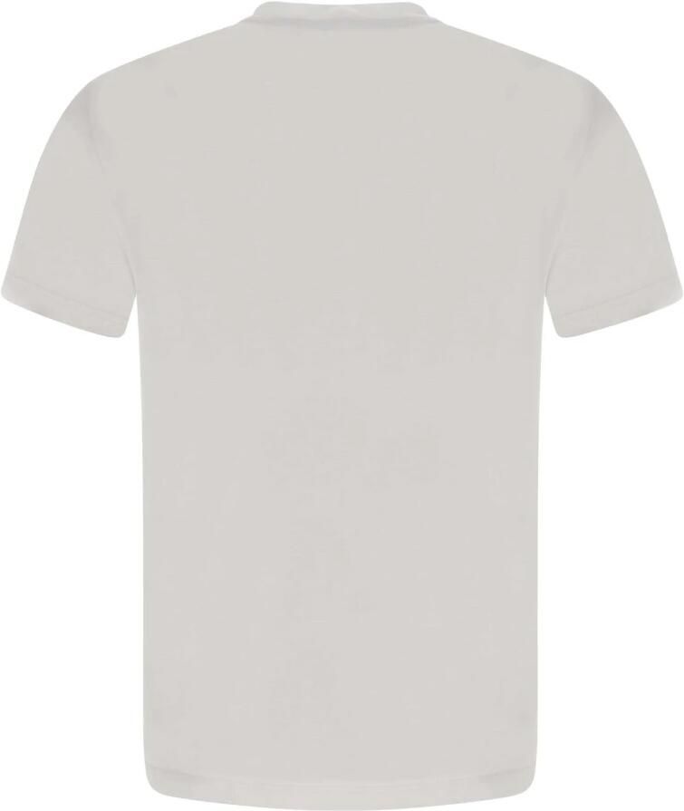 Emporio Armani EA7 Stretch Viscose T-shirt Wit Ronde Hals White Heren