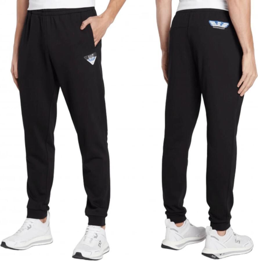 EA7 Emporio Armani Sweatbroek met labeldetails - Foto 2