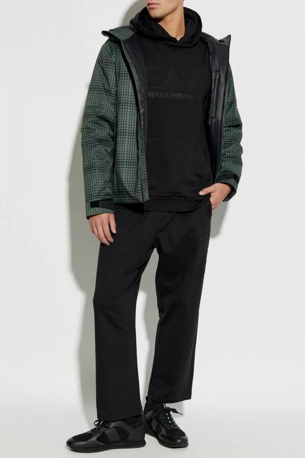 EA7 Emporio Armani Baggy fit sweatpants met labelprint - Foto 2