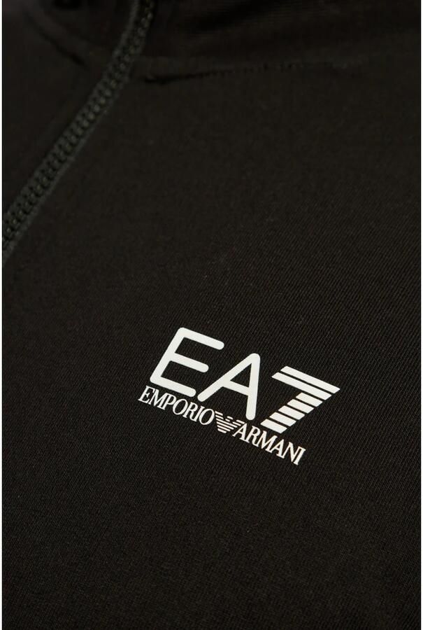 Emporio Armani EA7 Sweatshirt met logo Black Heren