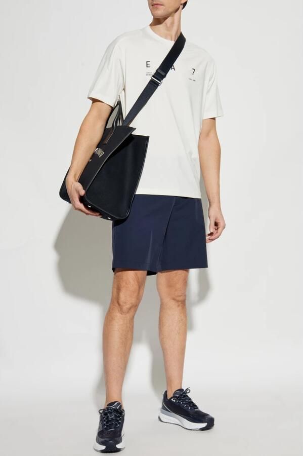 Emporio Armani EA7 T-shirt uit de collectie Beige Heren - Foto 2