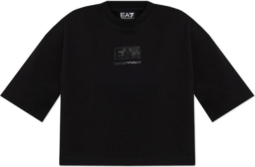 Emporio Armani EA7 T-shirt uit de collectie Black Dames - Foto 5