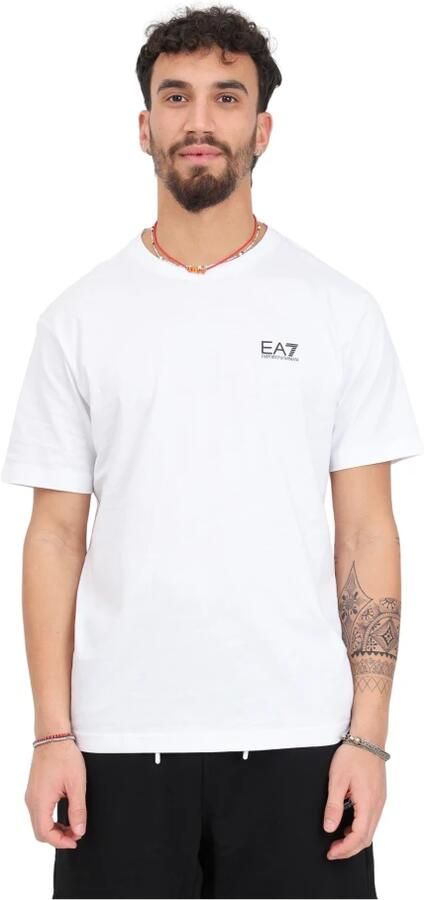 Emporio Armani EA7 Heren T-shirt Lente Zomer Collectie White Heren - Foto 3