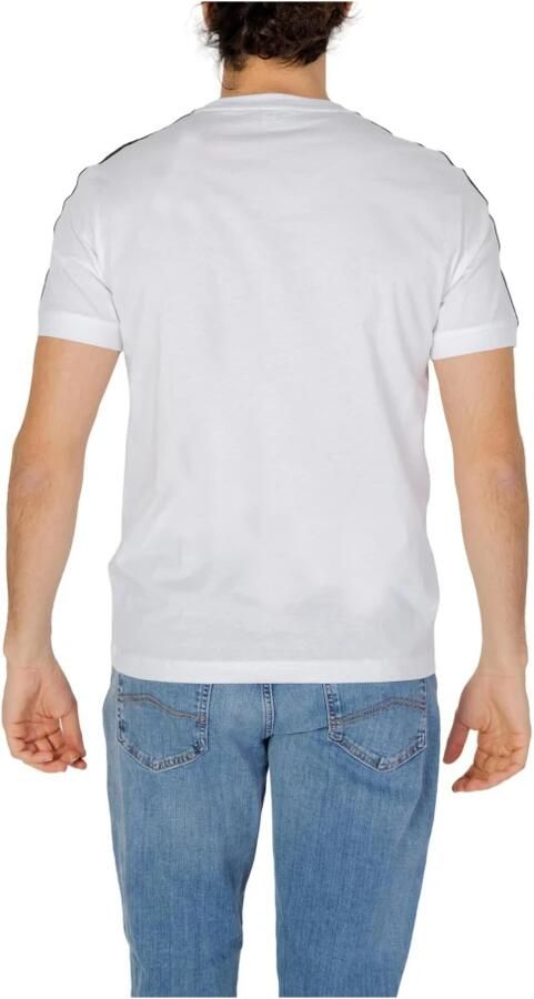 Emporio Armani EA7 Korte Mouw T-shirt met Logo Tape White Heren - Foto 2