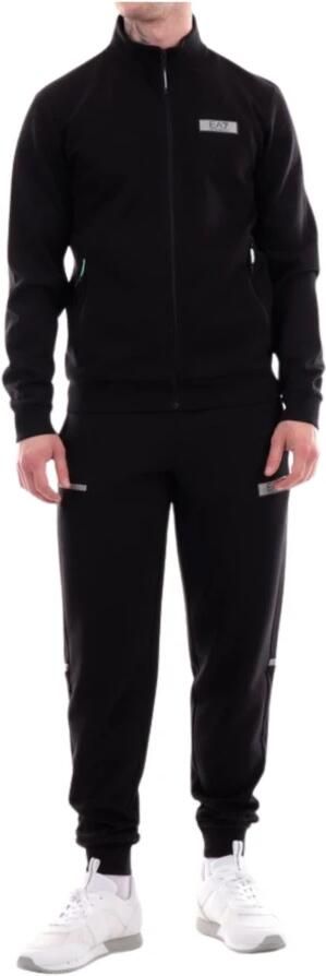 Emporio Armani EA7 Natural VENTUS7 Full Zip Tracksuit Black- Heren Black