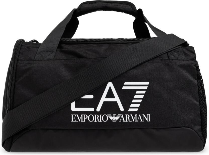 Emporio Armani EA7 Unisex Technische Stof Logo Tas Wit Black Unisex - Foto 6