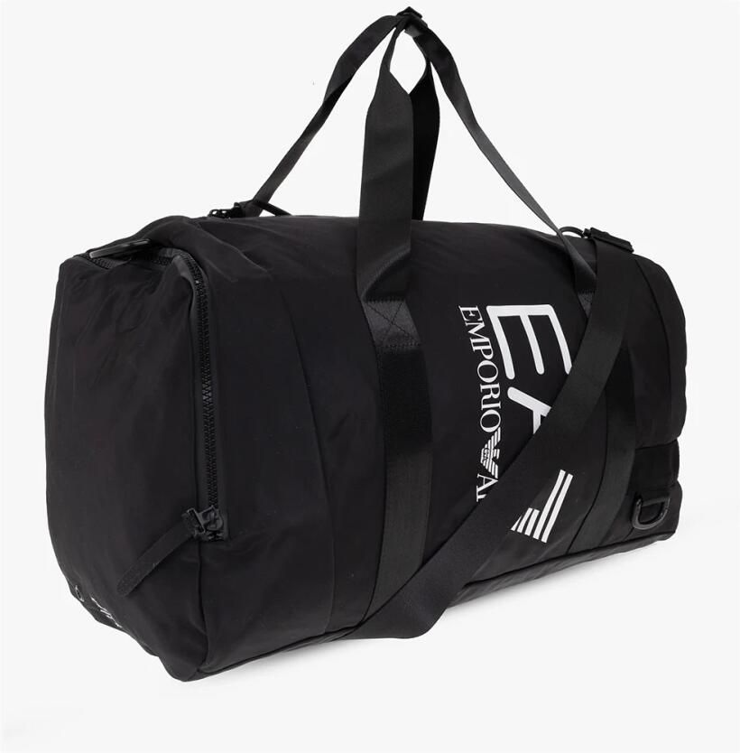 Emporio Ar i EA7 Verstelbare Gymtas met Afneembare Band Black