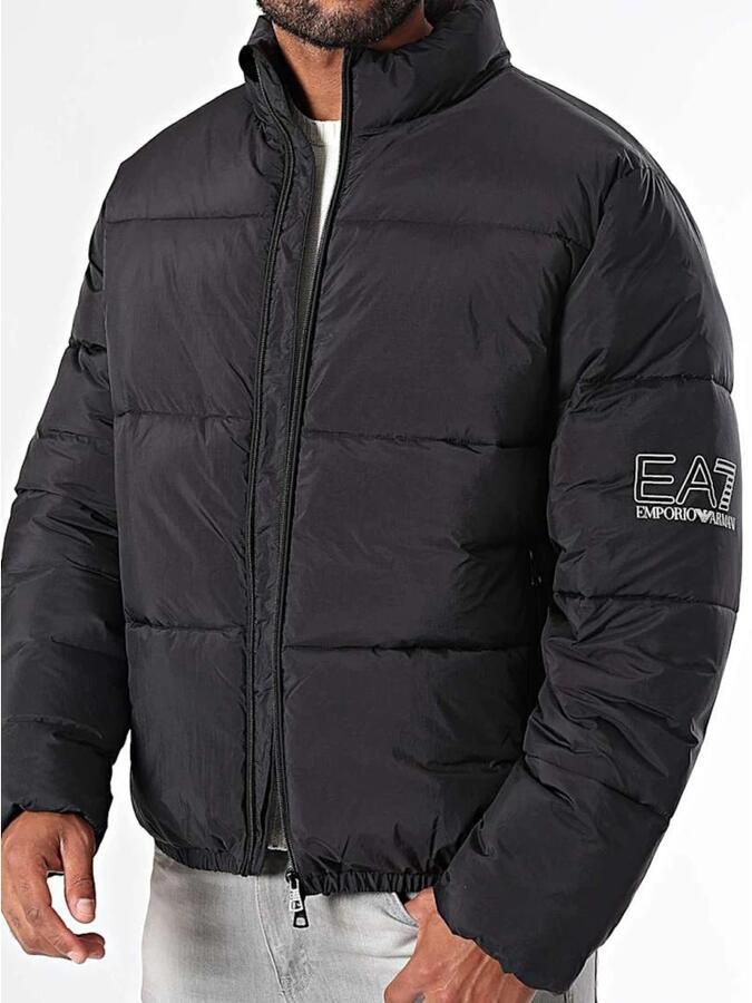 Emporio Armani EA7 Trainingsjack Bomberjack met logo op de mouw - Foto 2