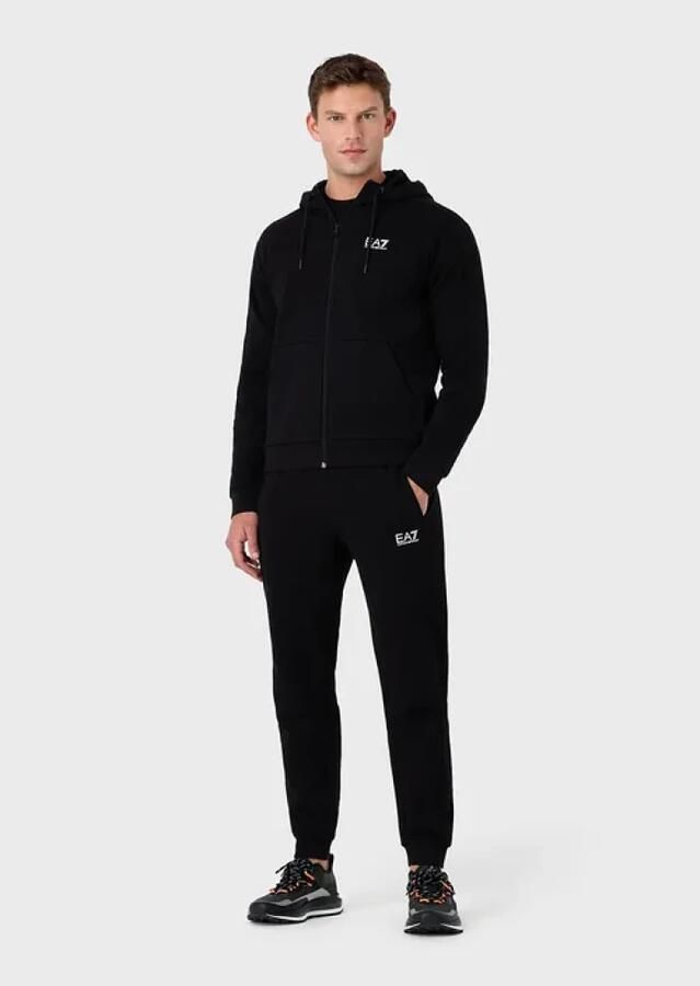 EA7 Emporio Armani Essential Full Zip Hooded Tracksuit Black- Dames Black - Foto 3