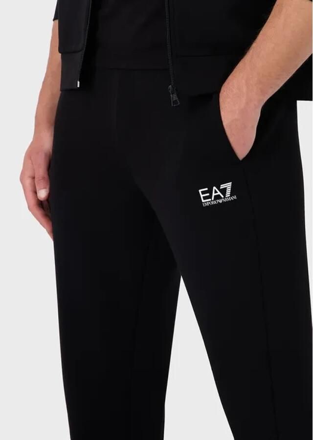 EA7 Emporio Armani Essential Full Zip Hooded Tracksuit Black- Dames Black